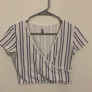 Me to We striped crop top